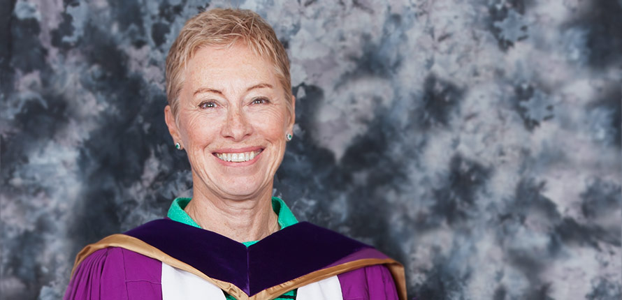 A photo of the Chancellor of Laurier, Eileen Mercier