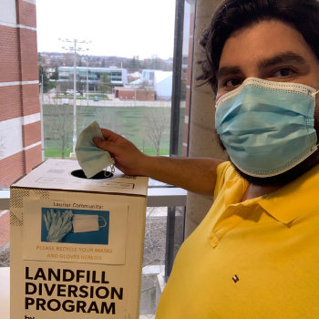 New recycling initiative at Laurier aims to divert PPE from landfills